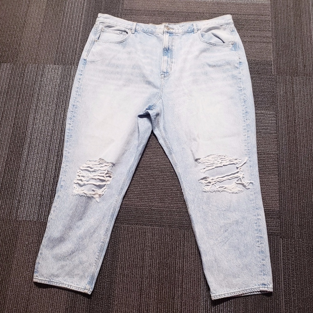 AMERICAN EAGLE Distressed Mom Jeans (24)